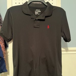 Black size 10-12 medium boys polo